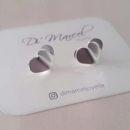 Aretes Topo Corazón 3D