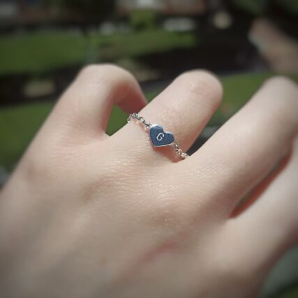 Anillo Cadena Corazón