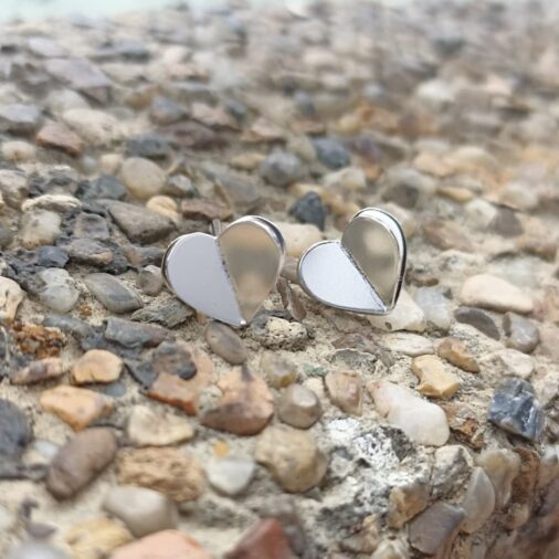Aretes Topo Corazón 3D - Imagen 2