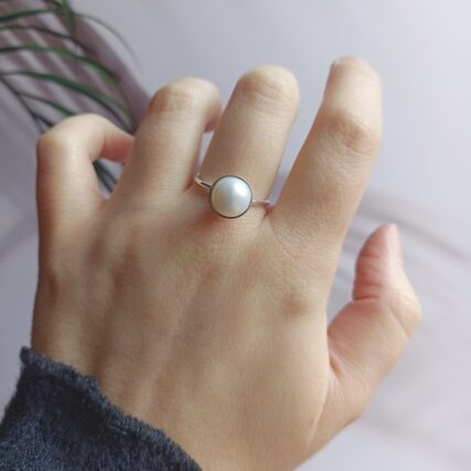 Anillo Perla Sencillo