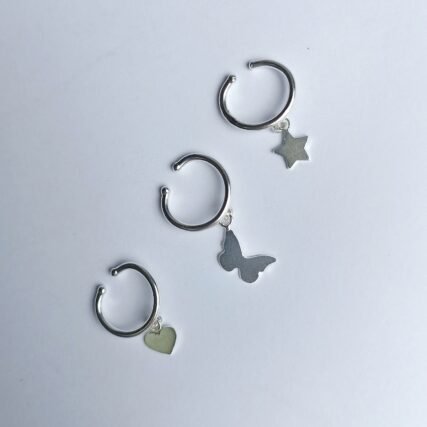 Combo 3 Ear cuff con Dije