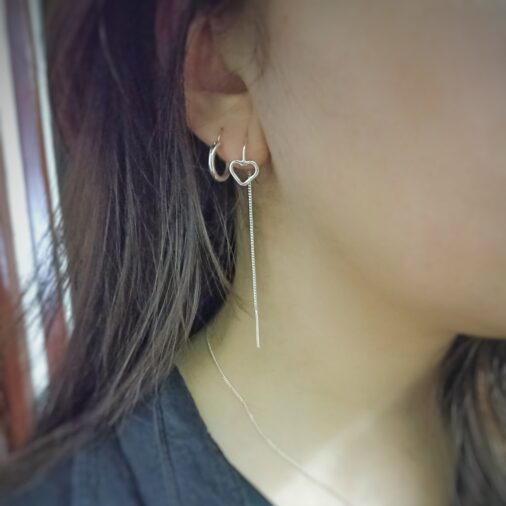 Aretes Hilo Corazón - Imagen 2