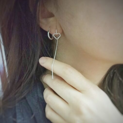 Aretes Hilo Corazón - Imagen 3