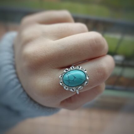 Anillo Flor Celeste