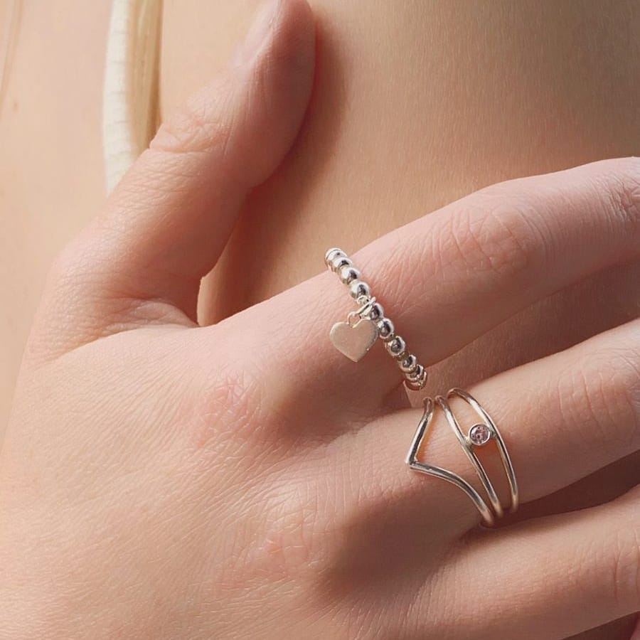 Anillo Antiestrés con Dije